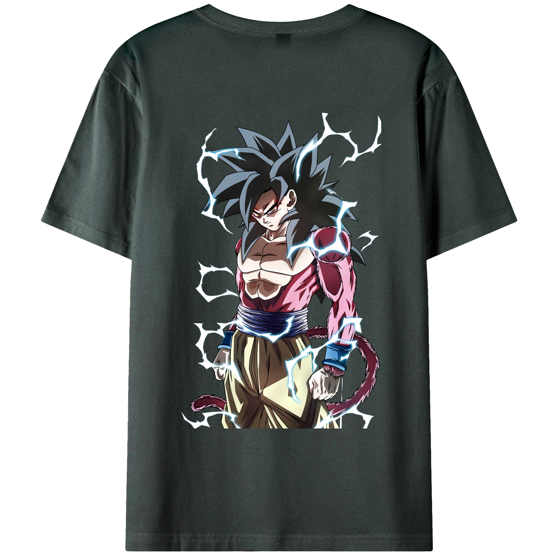 （画像用） ドラゴンボール 孫悟空（そん ごくう）Son Goku カカロット DRAGON BALL Kakarotto 綿100％ メンズ半袖Tシャツ（バックプリント） 通気性